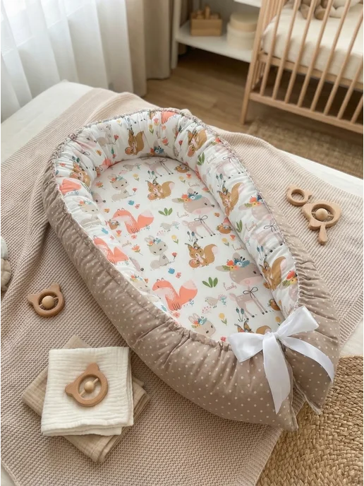 Bambini Love Кокон гнездышко для новорожденного, вариант, фото 3
