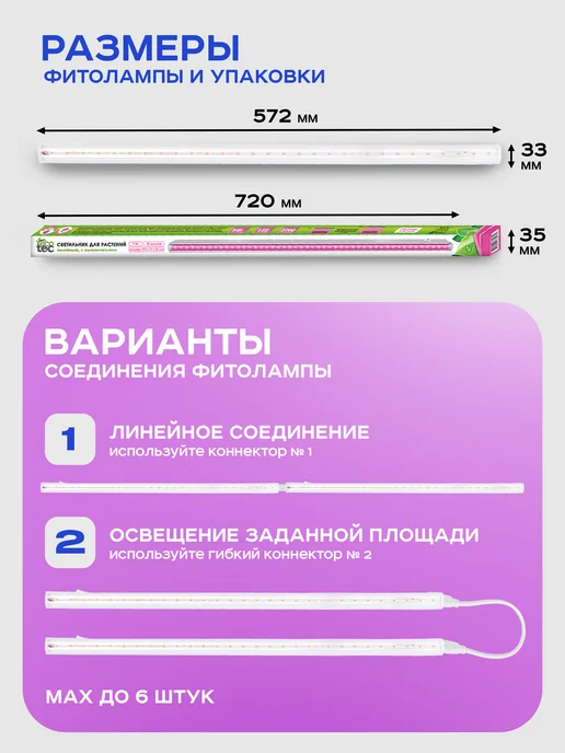 Garden Show Светильник для растений линейный, 9Вт, 9 Вт, фото 5