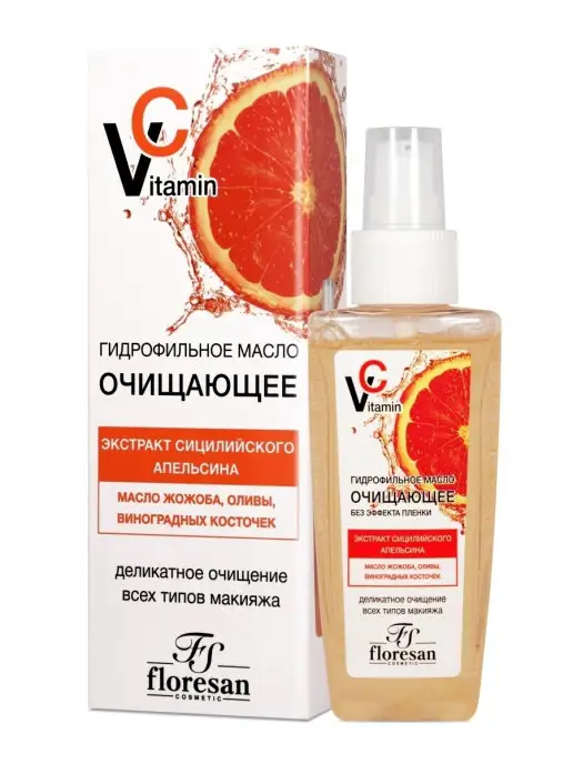 Floresan Гидрофильное масло очищающее Vitamin C 100 мл, 100 мл, фото 2