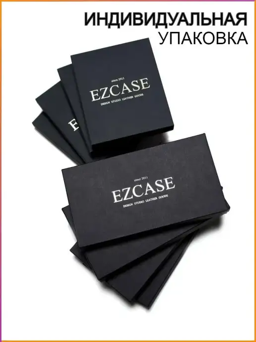 EZCASE Зажим для денег кожаный Держатель для купюр, коричневый, фото 5