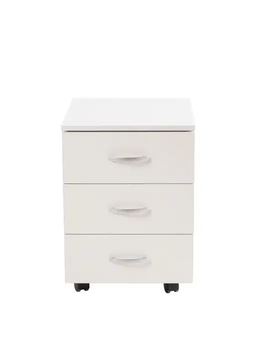 Frenesie Тумба с ящиками белая на колесах, 40х47х55 см, 47x55 см, фото 5