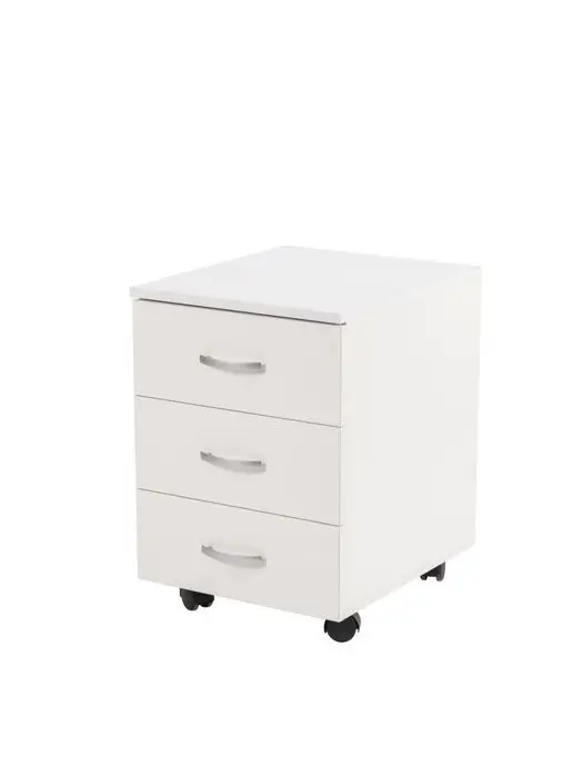 Frenesie Тумба с ящиками белая на колесах, 40х47х55 см, 47x55 см, фото 6