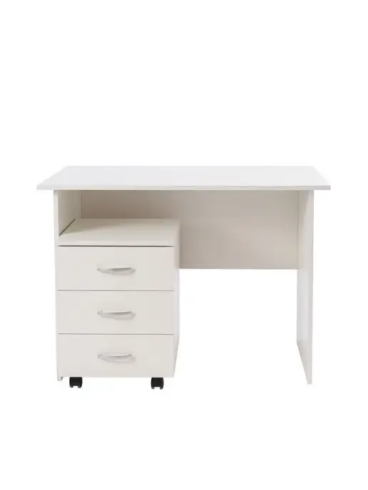 Frenesie Тумба с ящиками белая на колесах, 40х47х55 см, 47x55 см, фото 8