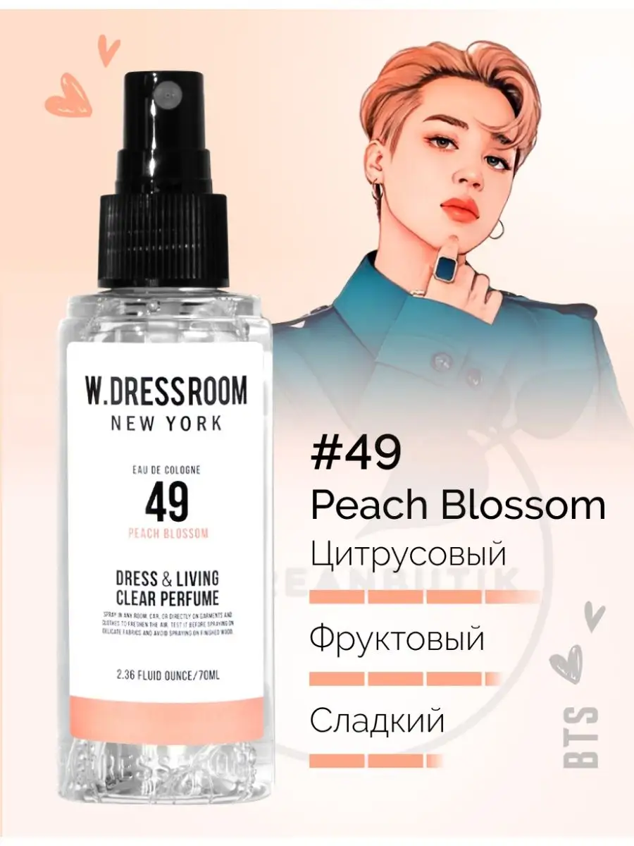 Парфюмерные спреи для дома Корея 70 ml W.Dressroom 53990045 купить за 510 ₽  в интернет-магазине Wildberries