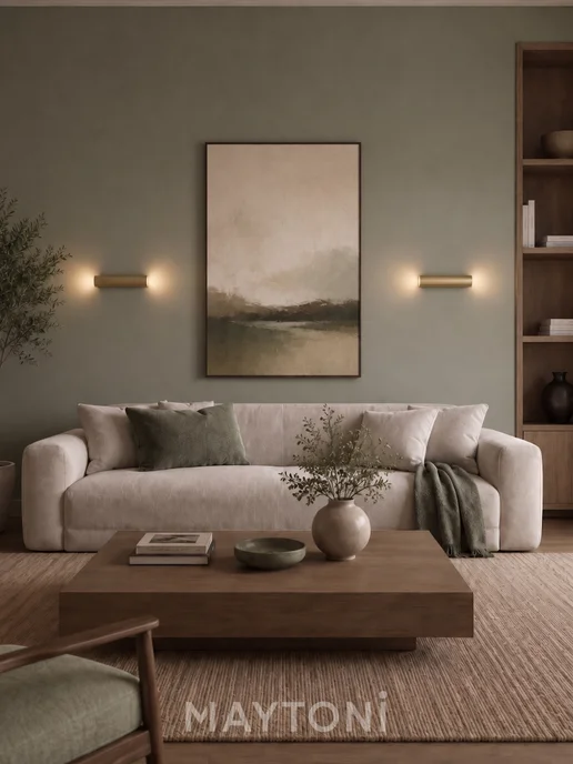 MAYTONI Настенный светильник бра FOCUS S C068WL-02MG, желтый, фото 8