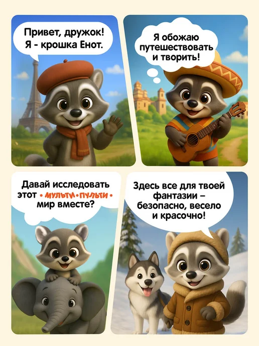 Мульти-Пульти! Цветная бумага двусторонняя А4 16 листов для школы, вариант, фото 7