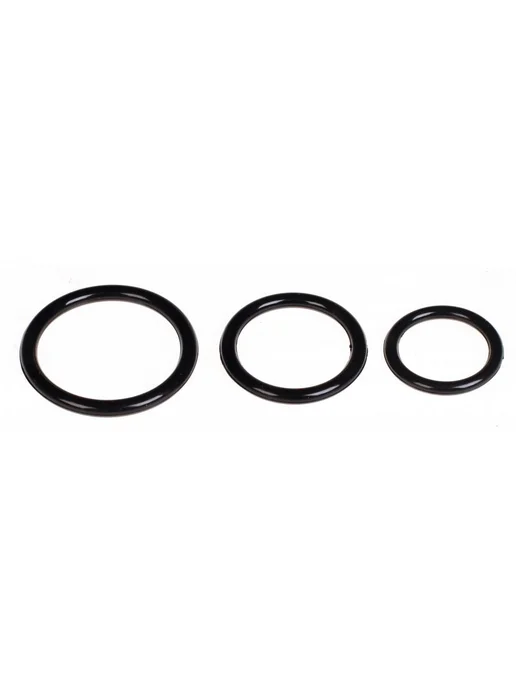 PIPEDREAM Три эрекционных кольца Silicone 3-Ring, черный