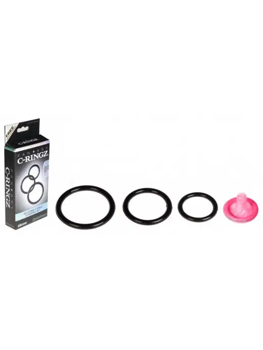 PIPEDREAM Три эрекционных кольца Silicone 3-Ring, черный, фото 3