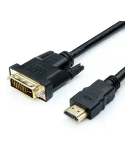 Кабель HDMI - DVI 5м черный ATcom 54077181 купить за 734 ₽ в интернет-магазине Wildberries