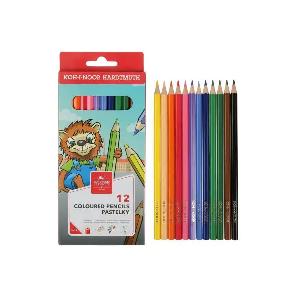 Карандаши 12 цветов Koh-i-Noor LION