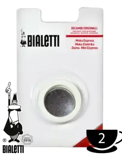 Уплотнитель 3 ш+1 фильтр для Moka Express из алюминия 2 порц BIALETTI 54340748 купить за 374 ₽ в интернет-магазине Wildberries