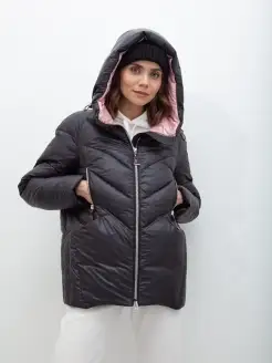 Пуховик зимний короткий куртка с капюшоном VESVEN 54365398 купить за 4 760 ₽ в интернет-магазине Wildberries