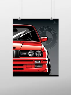 Постер 50x40 см, BMW, e30, M Sport, Drift Art Beam Store 54425525 купить за 518 ₽ в интернет-магазине Wildberries