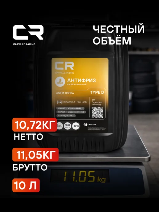 CARVILLE RACING Антифриз для Renault Lada Nissan Type D -40°С L2018537, вариант, фото 3