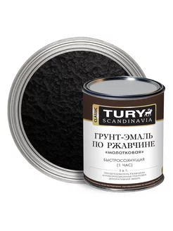 Молотковая краска по металлу черная Tury 54575729 купить за 892 ₽ в интернет‑магазине Wildberries