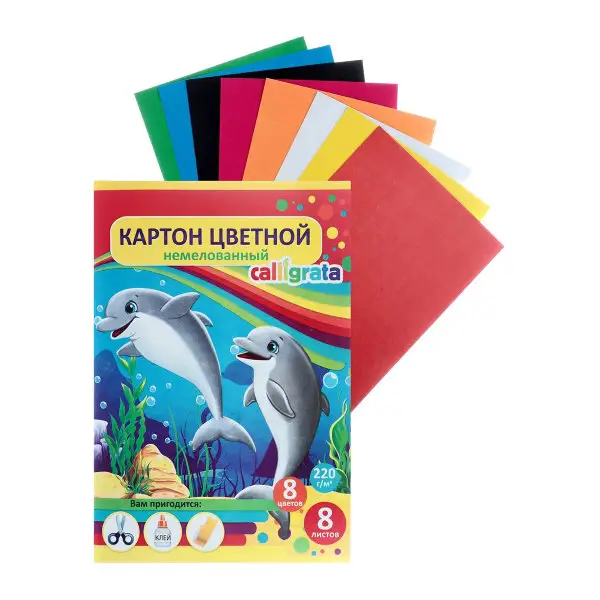 Картон цветной А5