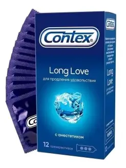 Презервативы Contex Long Love Продлевающий, 12 шт. Contex 54664820 купить за 634 ₽ в интернет-магазине Wildberries