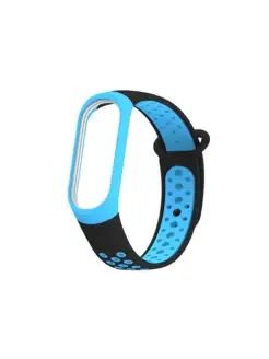 Ремешок силиконовый, перфорированный для Xiaomi Mi Band 5 New 54676144 купить за 113 ₽ в интернет-магазине Wildberries