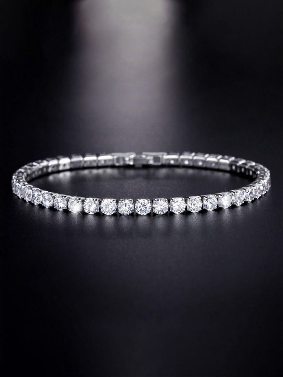 Браслет UMODE. Cubic Zirconia Tennis Bracelet. Бриллиантовый браслет. Бриллиантовый теннисный браслет.