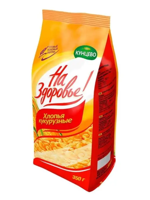 На Здоровье Кукурузные хлопья с сахаром 150 гр, 4 шт, 350 г, 3 шт, фото 3