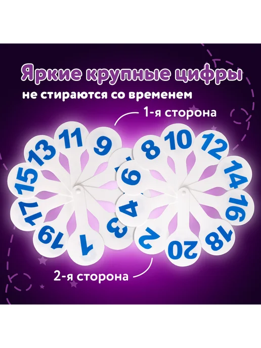 ЮНЛАНДИЯ Веер-касса счета, букв и слогов, вариант, фото 2