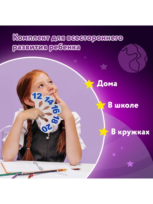 ЮНЛАНДИЯ Веер-касса счета, букв и слогов, вариант, фото 3