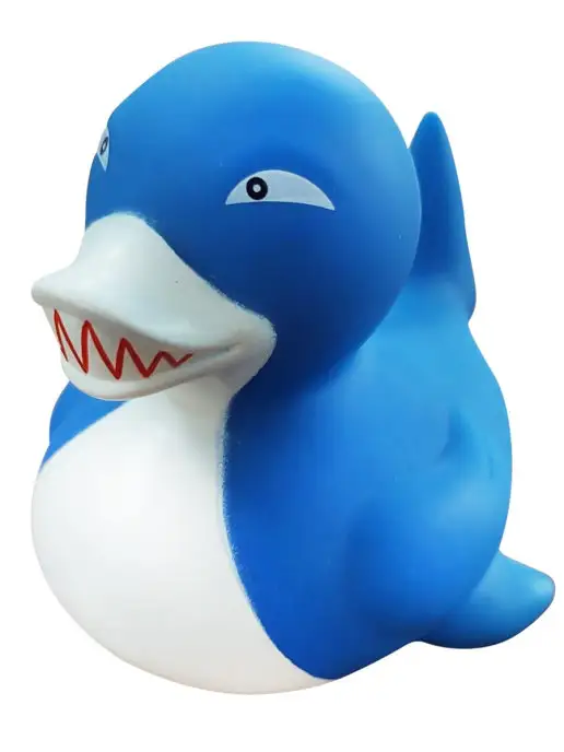 Funny Ducks Игрушка для ванны, сувенир уточка Акула 1961, вариант, фото 2