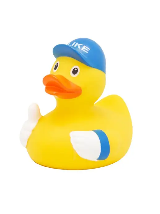 Funny Ducks Уточка резиновая Like, серый, фото 5