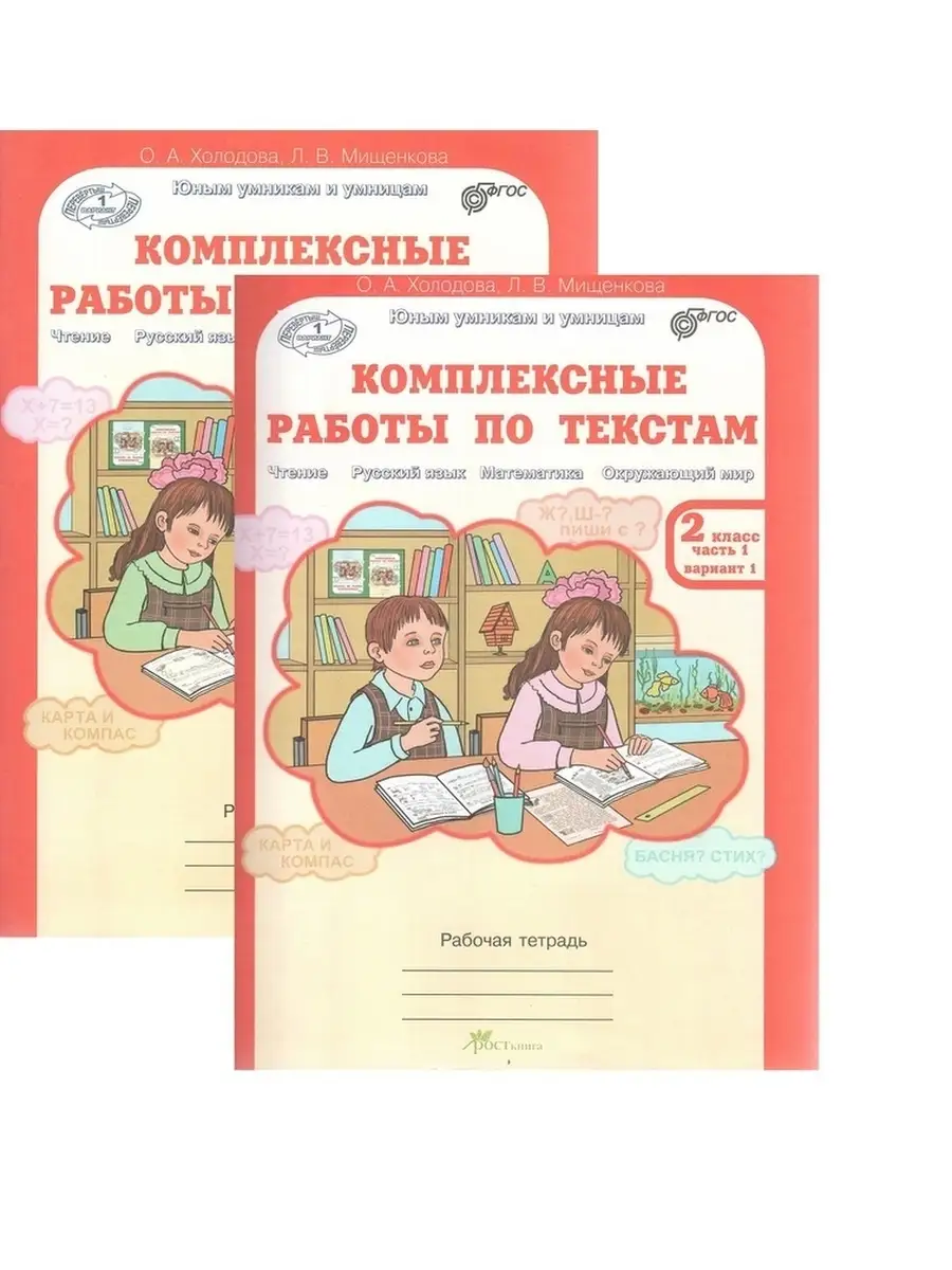 Комплексные работы по текстам 2 класс в 2-х частях ФГОС Росткнига 54786539  купить за 344 ₽ в интернет-магазине Wildberries