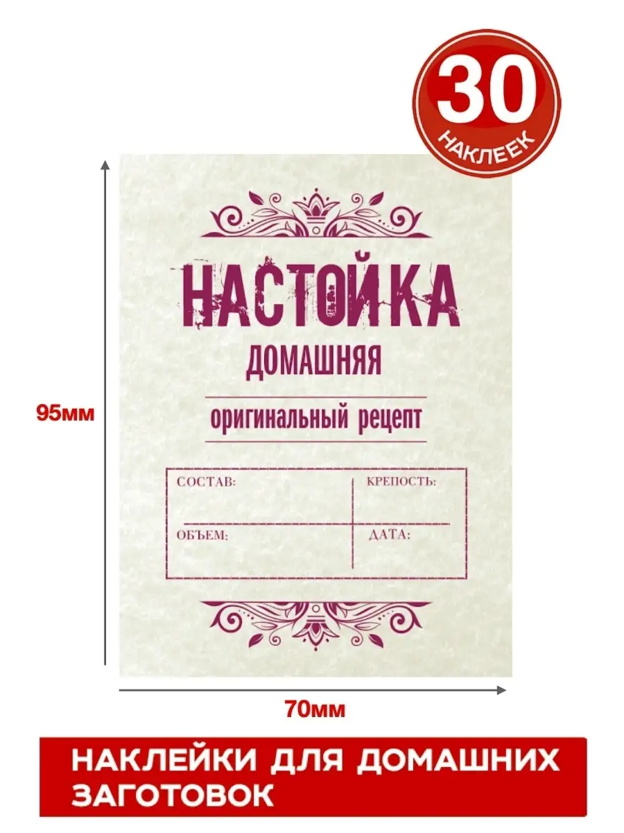 Наклейки на бутылку PANTRY VITKOV 54814806 купить в интернет-магазине  Wildberries