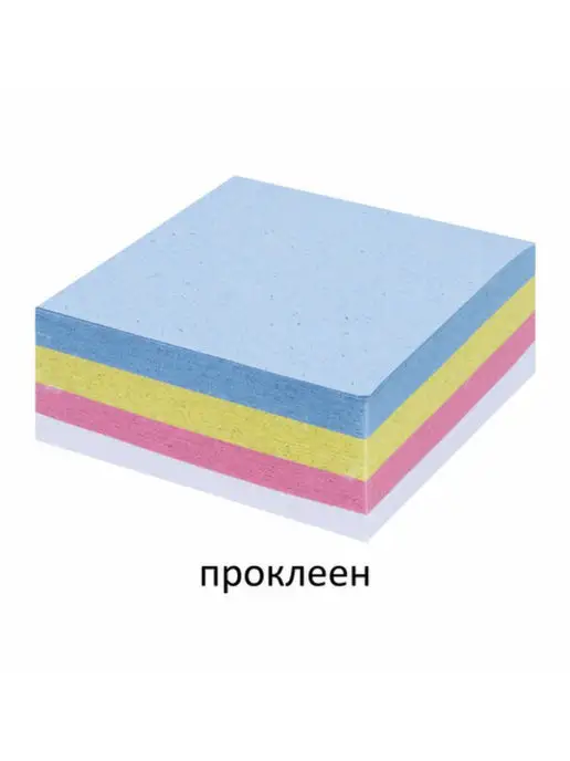 STAFF Блок для записей куб 8х8 см, 350 листов, цветной, 8x8 см, фото 4