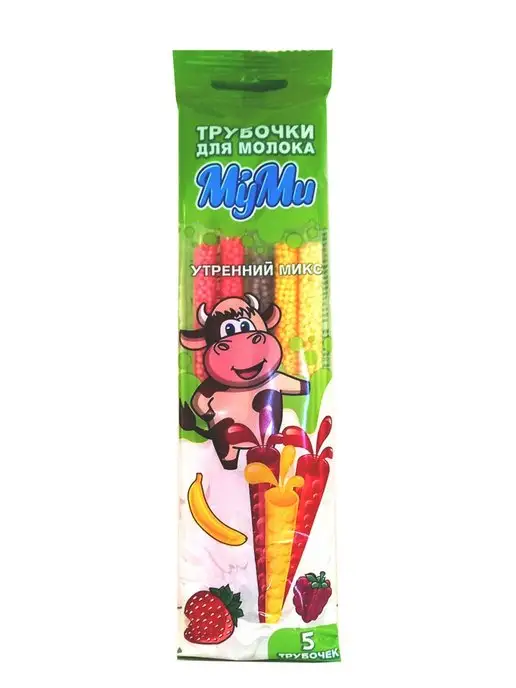 Муми Трубочка для молока "Утренний микс", 10шт, 10 шт, фото 2