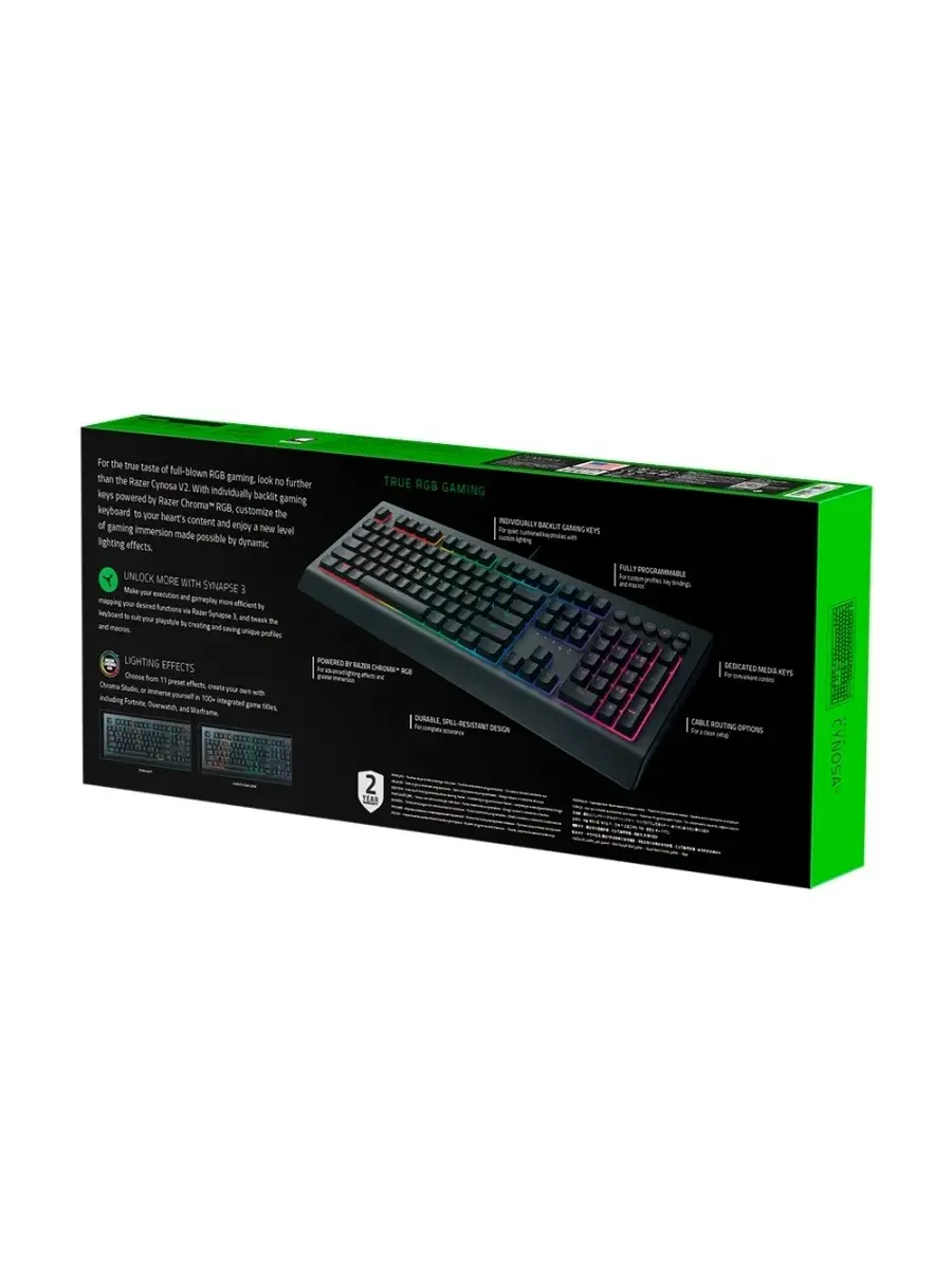 Игровая проводная клавиатура Cynosa V2 Razer 55279130 купить в  интернет-магазине Wildberries