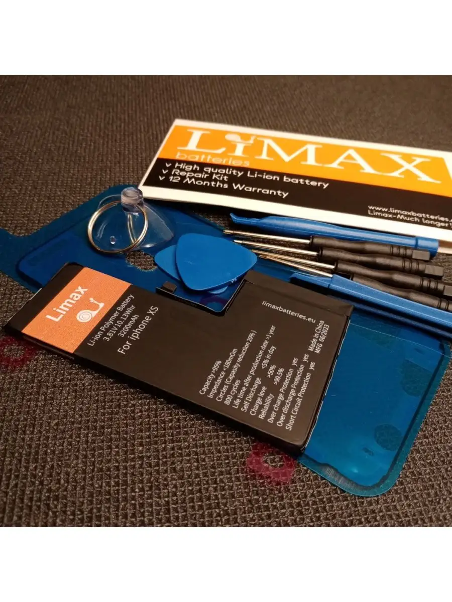 Аккумулятор iPhone XS усиленный с комплектом Limax batteries 55296787  купить за 1 016 ₽ в интернет-магазине Wildberries