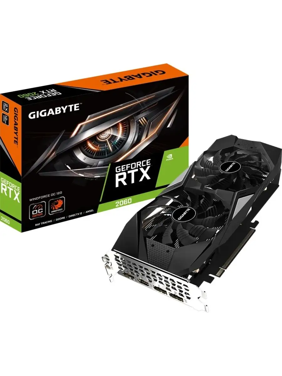 GeForce RTX 2060 [GV-N2060WF2OC-12GD] Gigabyte 55524604 купить в  интернет-магазине Wildberries