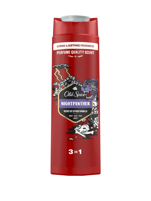 Old Spice Гель для душа мужской парфюмированный 3 в 1 NightPanther0,4л, 400 мл, фото 8