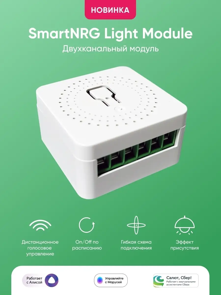 Двухканальный модуль SmartNRG Light Module ELARI 55574615 купить в  интернет-магазине Wildberries