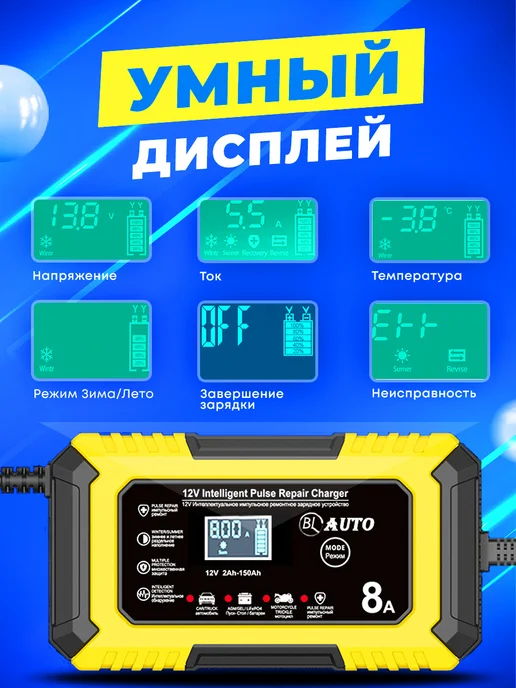 BL-Avto Зарядное устройство для аккумулятора автомобиля Lifepo4, вариант, фото 4