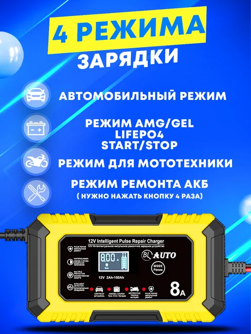 BL-Avto Зарядное устройство для аккумулятора автомобиля Lifepo4, вариант, фото 8