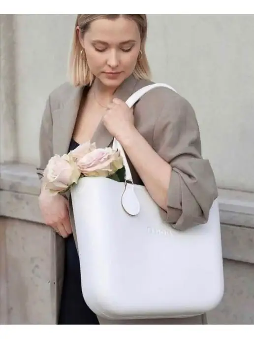 O bag Ручка для сумки, белый, фото 2