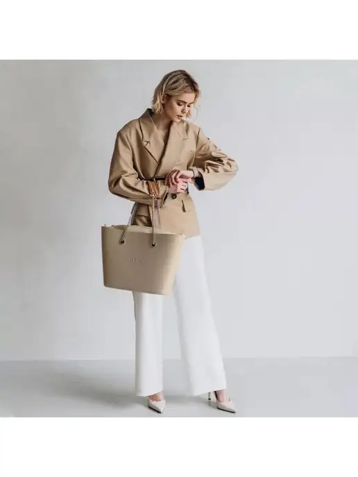 O bag Ручка для сумки, бежевый, фото 5