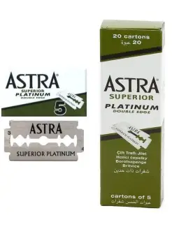 Astra Superior Platinum Лезвия двусторонние, 100 шт. Procter & Gamble 56000433 купить за 1 070 ₽ в интернет-магазине Wildberries