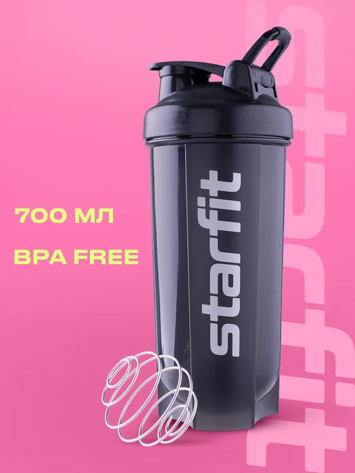 Starfit Шейкер спортивный, черный