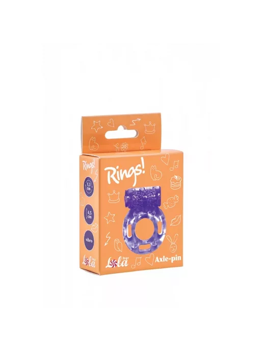 Lola toys Эрекционное кольцо с вибрацией, фиолетовый, фото 3