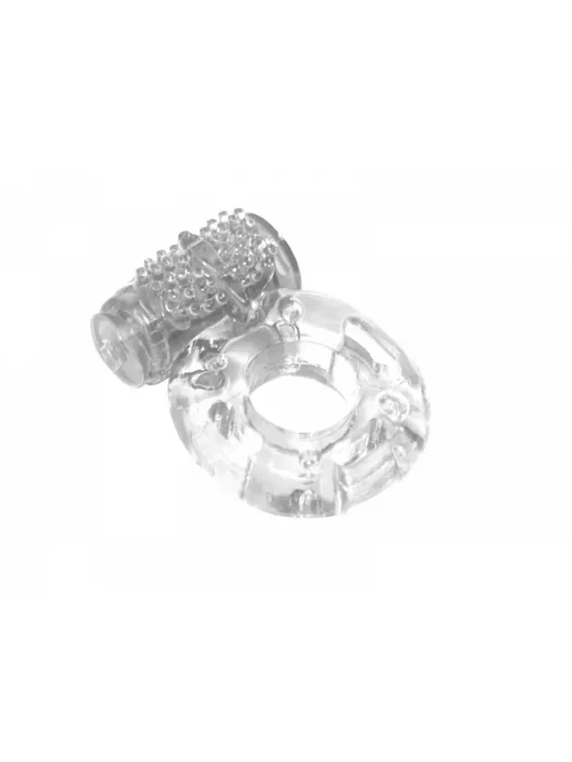 Lola toys Эрекционное кольцо с вибрацией Axle-pin, белый, фото 2
