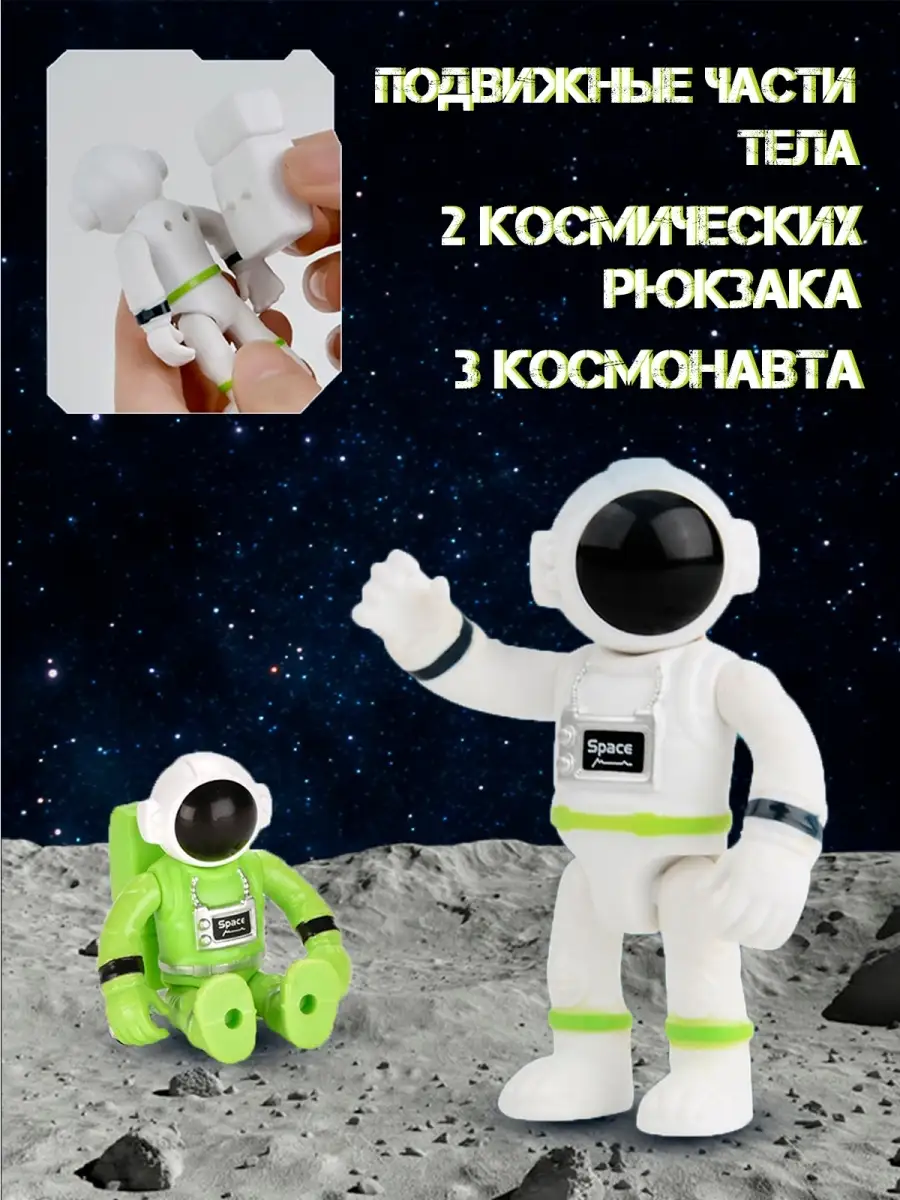 Космическая ракета с луноходами и фигурками космонавтов WiMi 57398005  купить за 2 956 ₽ в интернет-магазине Wildberries