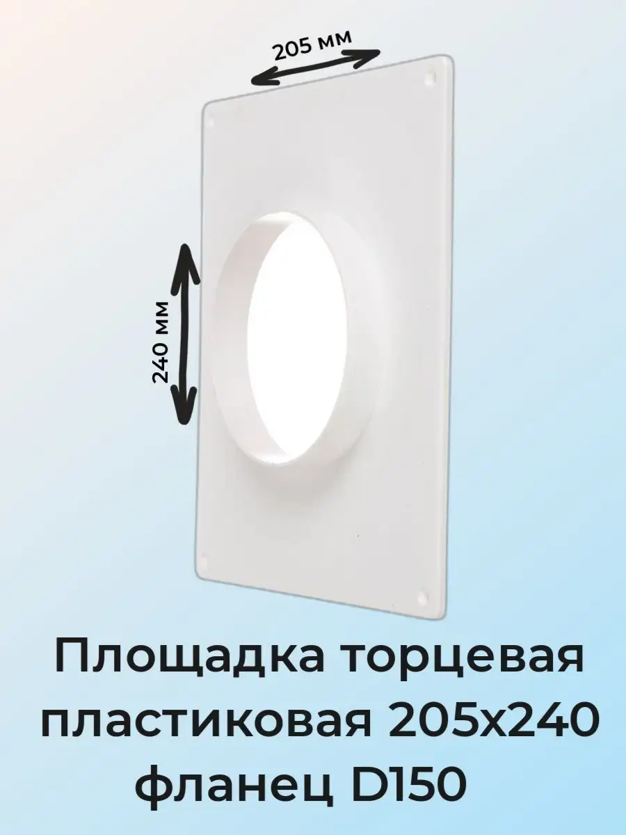 Площадка торцевая пластиковая d150