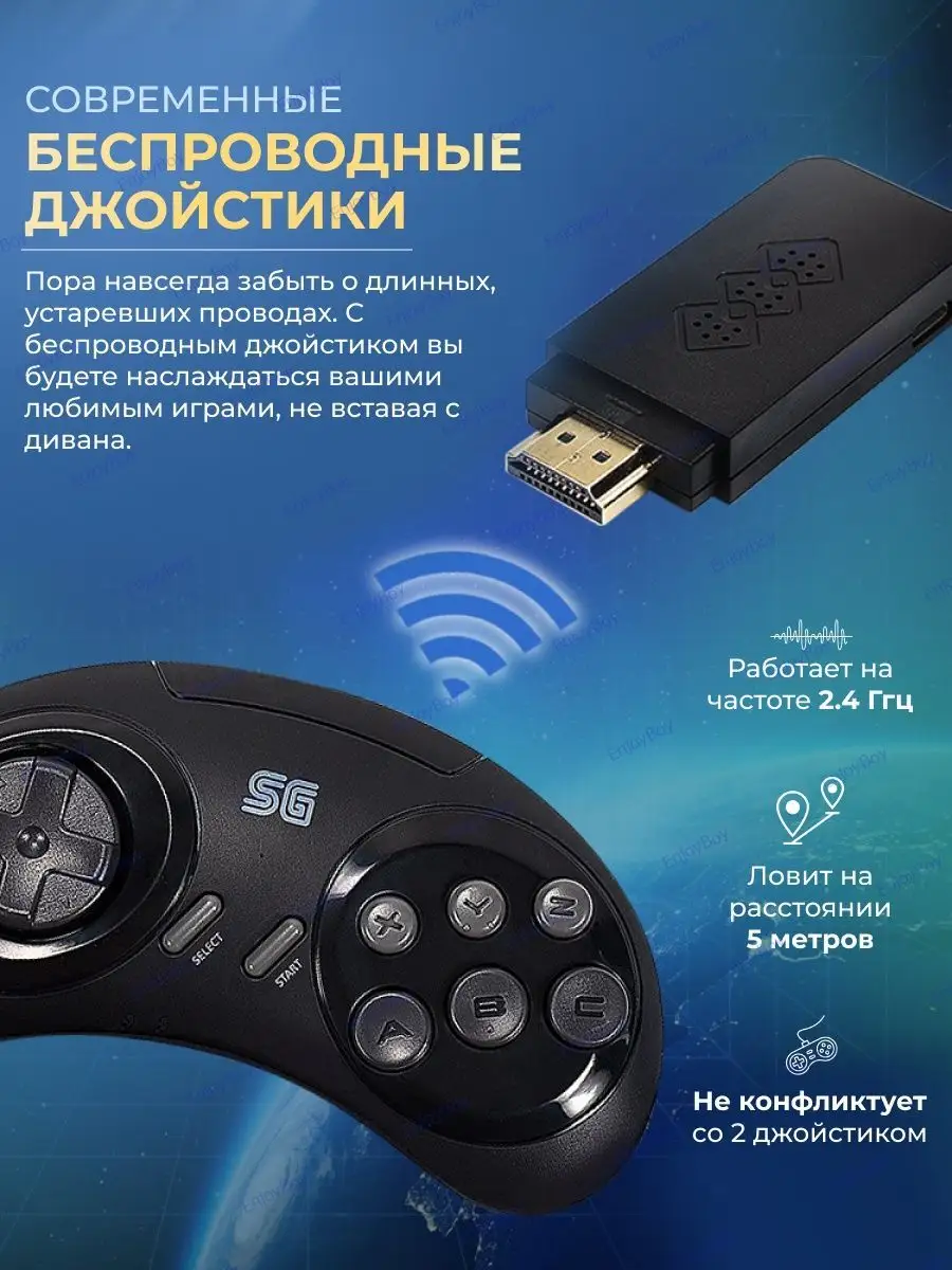 Игровая приставка консоль для телевизора для детей из 90х EnjoyBoy 57430912  купить за 1 799 ₽ в интернет-магазине Wildberries