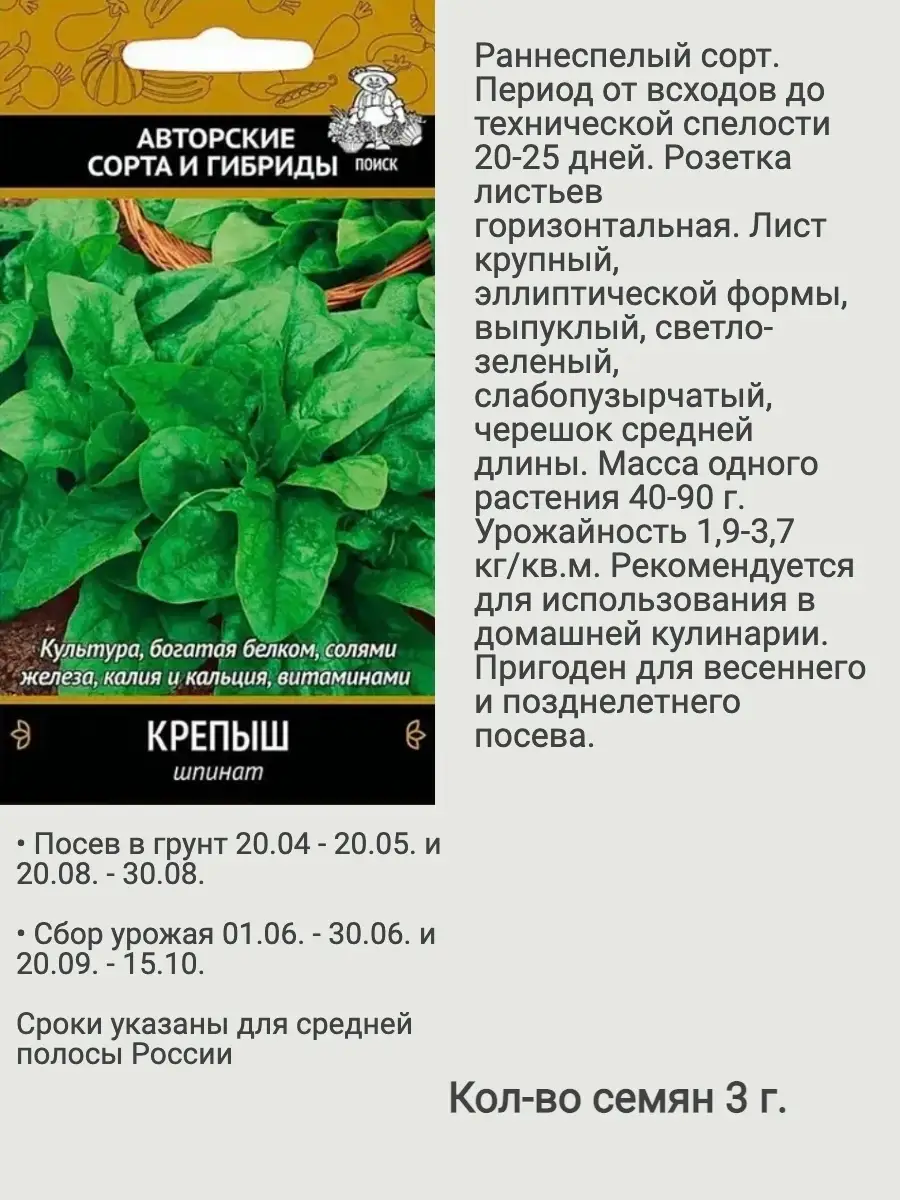 Салат листовой семена зелени ПОИСК 57484786 купить в интернет-магазине  Wildberries