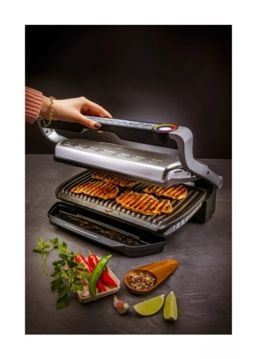 Гриль Tefal Optigrill+ XL GC722D34, стальной Tefal 57507170 купить за 26  441 ₽ в интернет-магазине Wildberries